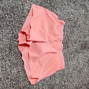Peach althetic shorts